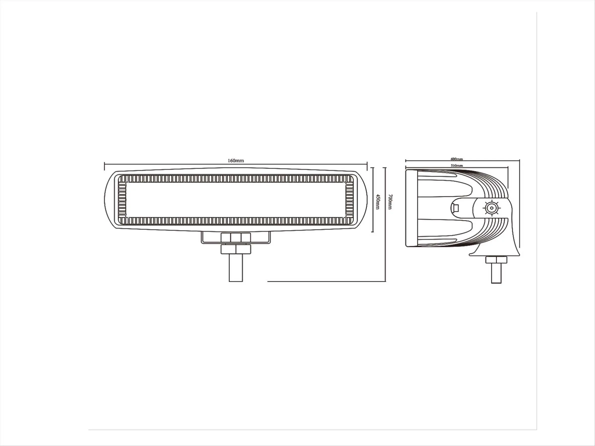 Faro da lavoro a LED Jumbo Grov S160 - foto 6
