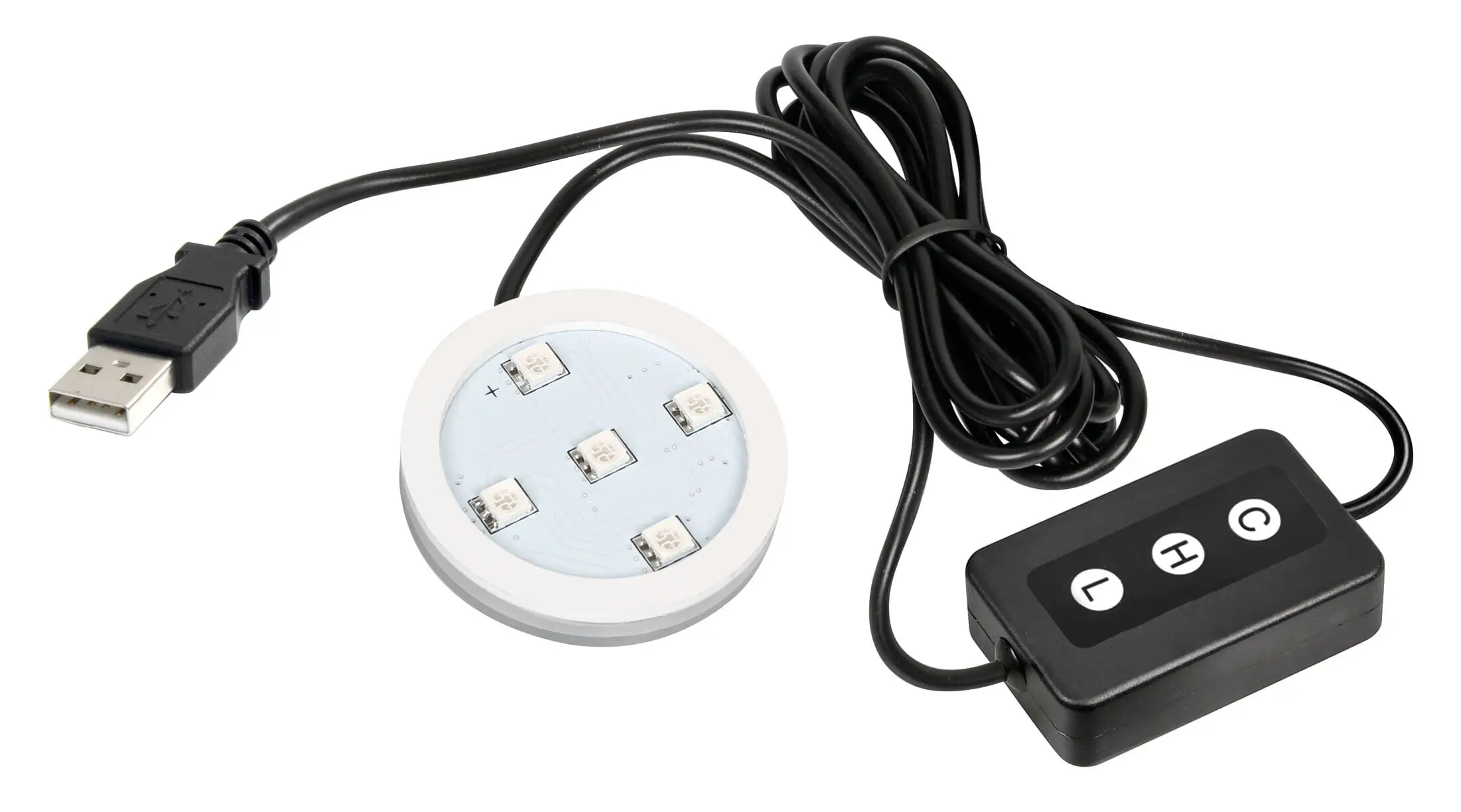 Trucky Led, base luminosa a led, USB - 7 colori con dimmer - foto 2