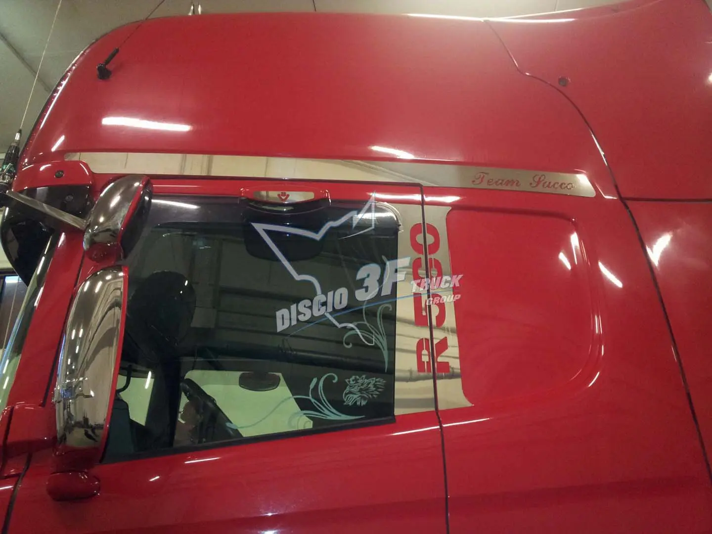Placche portiera 4 pz, vari loghi e scritte, Scania R2/R3 - foto 2