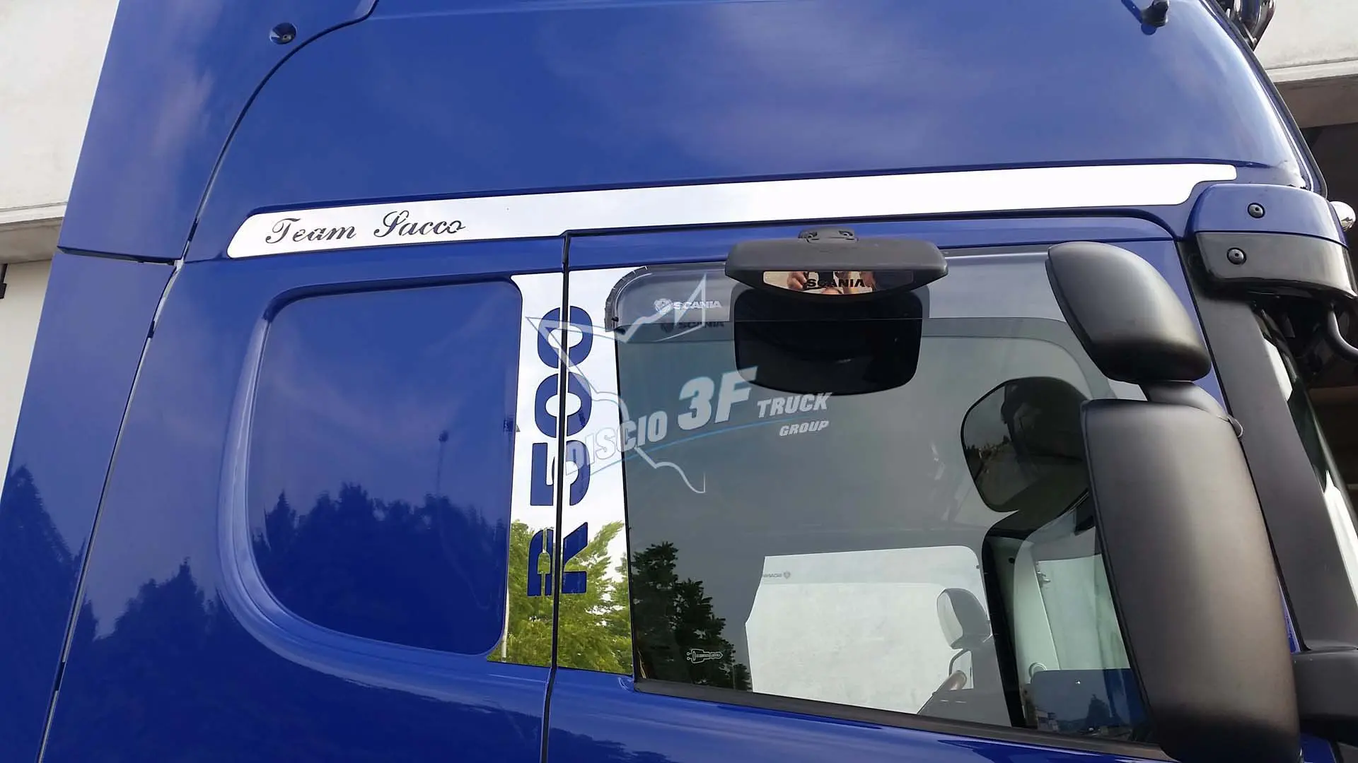 Placche portiera 4 pz, vari loghi e scritte, Scania R2/R3 - foto 6