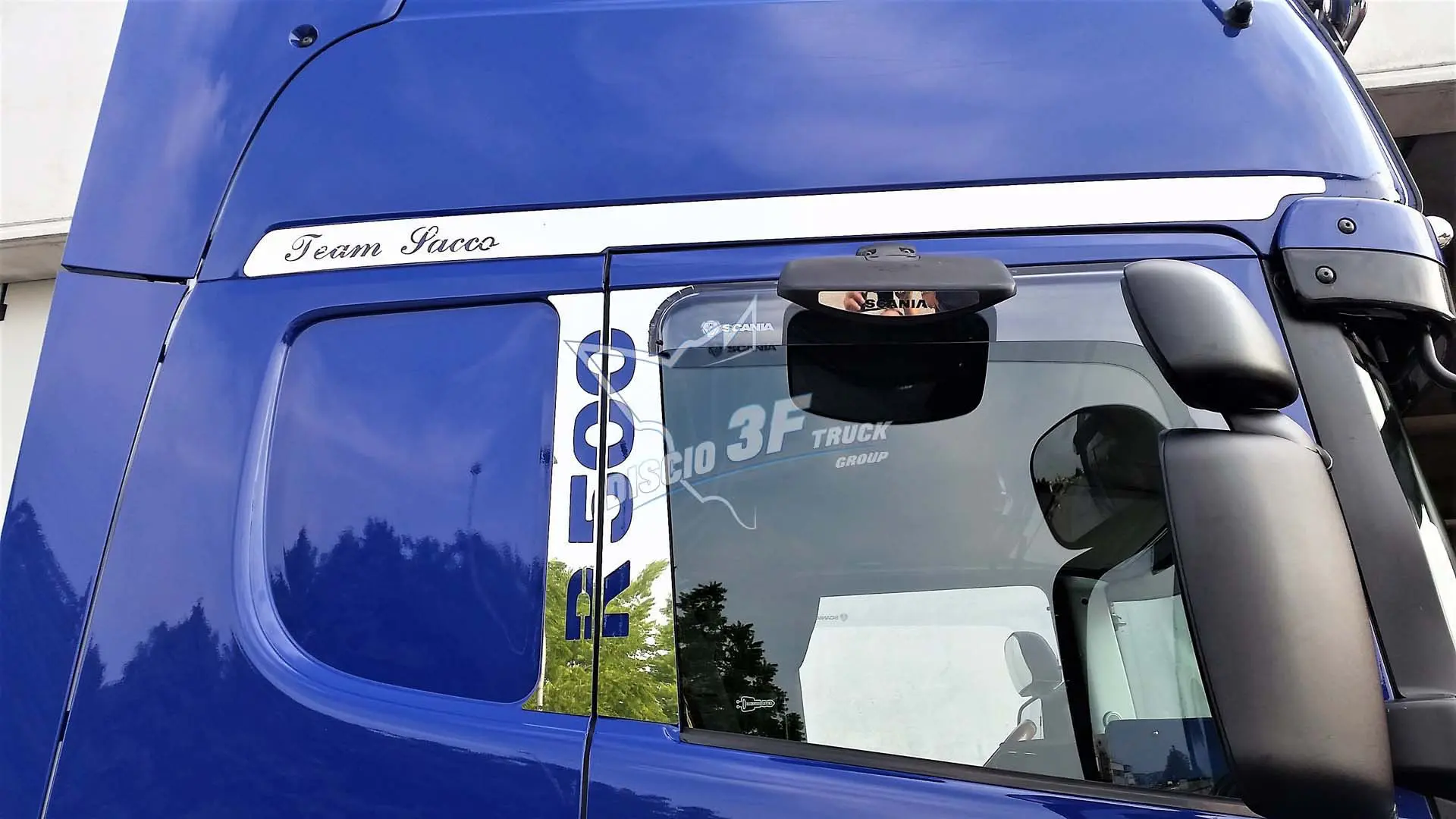 Placche portiera 4 pz, vari loghi e scritte, Scania R2/R3 - foto 1