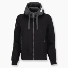 Felpa Scania Nera Pesante Con Zip E Cappuccio Da Uomo
