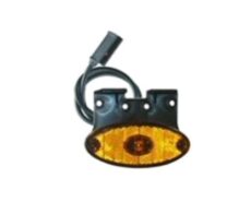 FANALE OVALE 1 LED ARANCIO