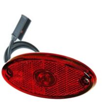 FANALE OVALE 1 LED ROSSI