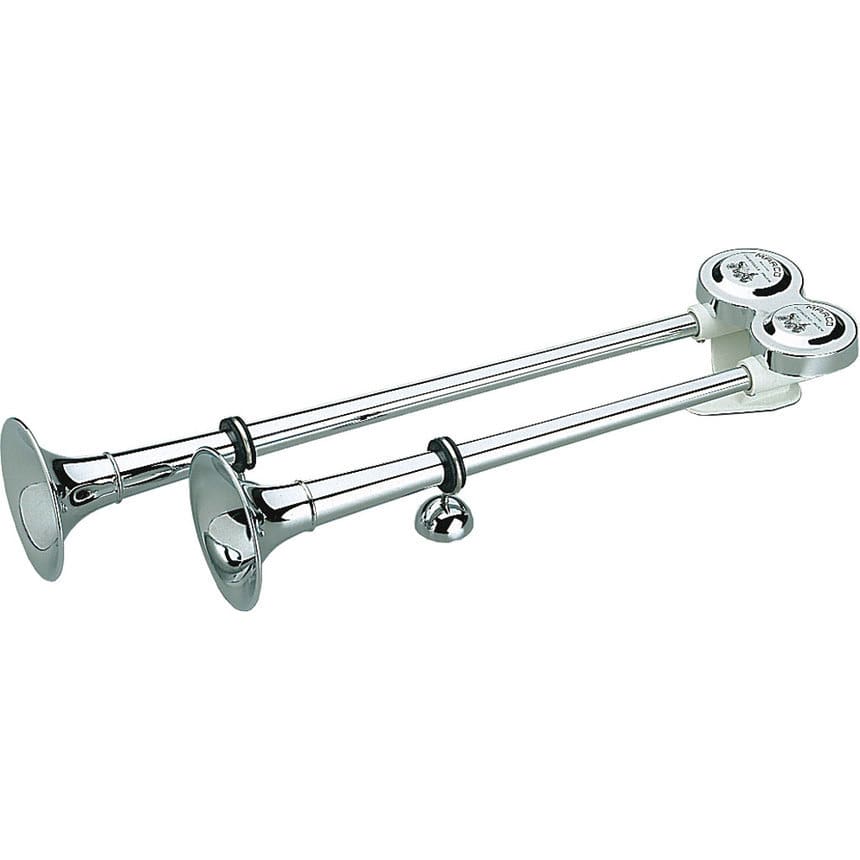 KIT TROMBA OTTONE CROMATO,MONTAGGIO ESTERNO