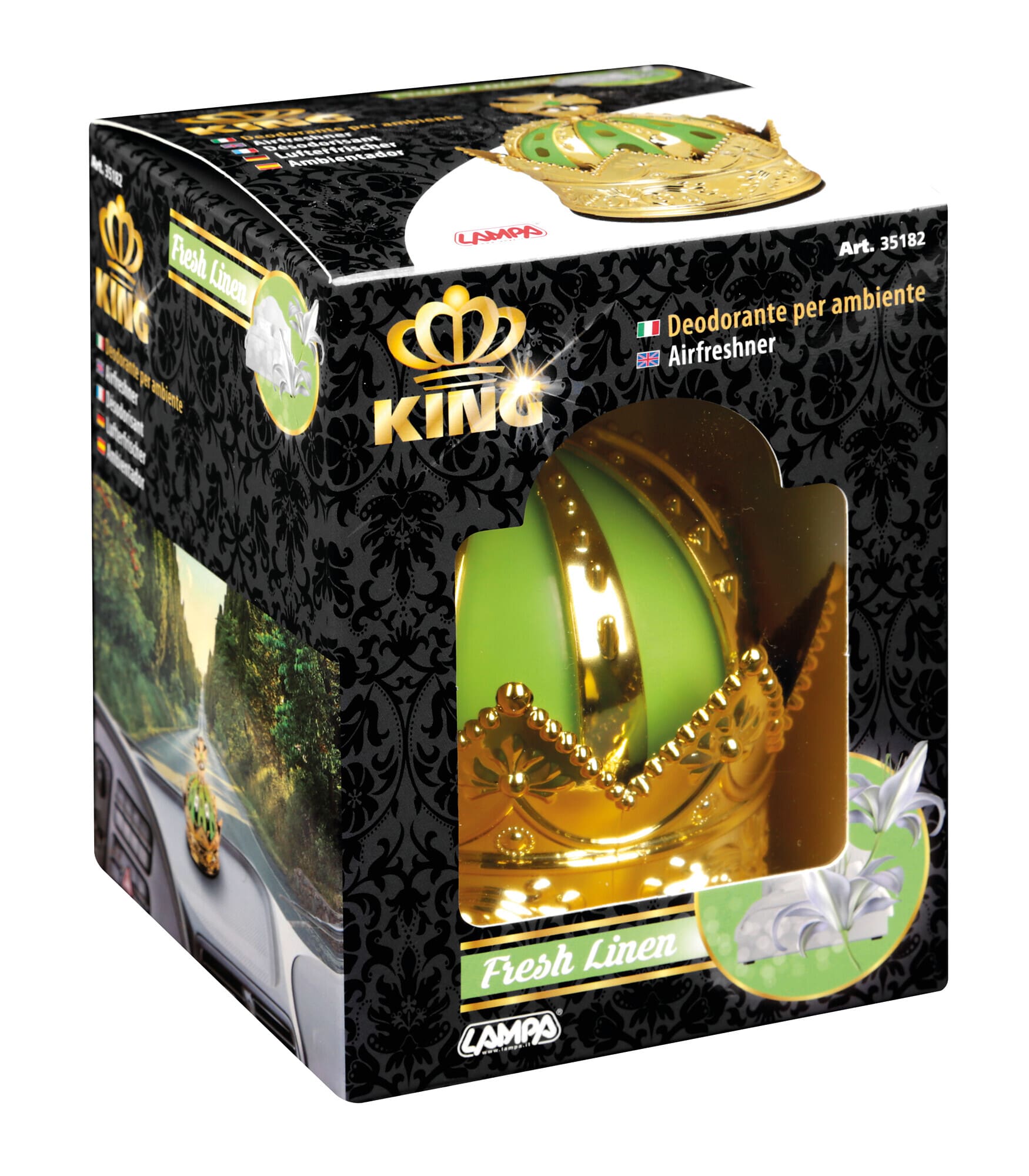 King, deodorante per ambiente, 50 ml - Lino Fresco
