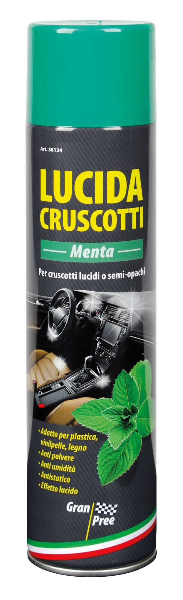 Gran Pree, lucida cruscotti - 400 ml - Menta