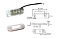 FANALE SIDE- MARKER “FULL IMMERSION” 3 LED
