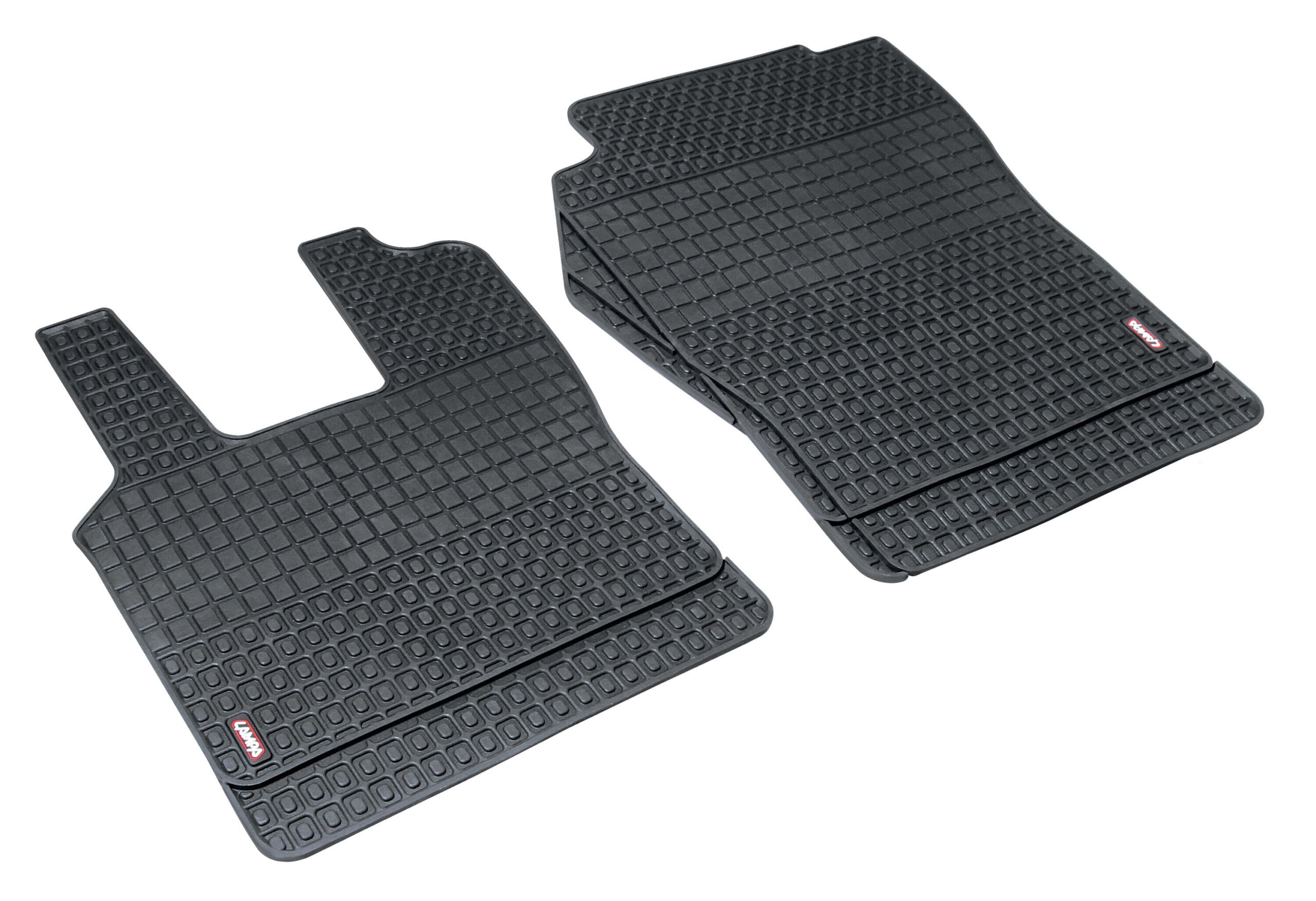 Coppia tappeti su misura in Eco Gomma per camion - compatibile per Scania G Serie 5 (03/04>08/09) - Scania G Serie 6 (09/09>08/13) - Scania G Serie 6 - Streamline (09/13>12/17) - Scania L Serie 4 (02/95>09/04) - Scania P Serie 5 (09/04>11/11) - Scania P Serie 6 (12/11>12/17) - Scania R Serie 5 (03/04>08/09) - Scania R Serie 6 (09/09>08/13) - Scania R Serie 6 - Streamline (09/13>12/17) - immagine 2