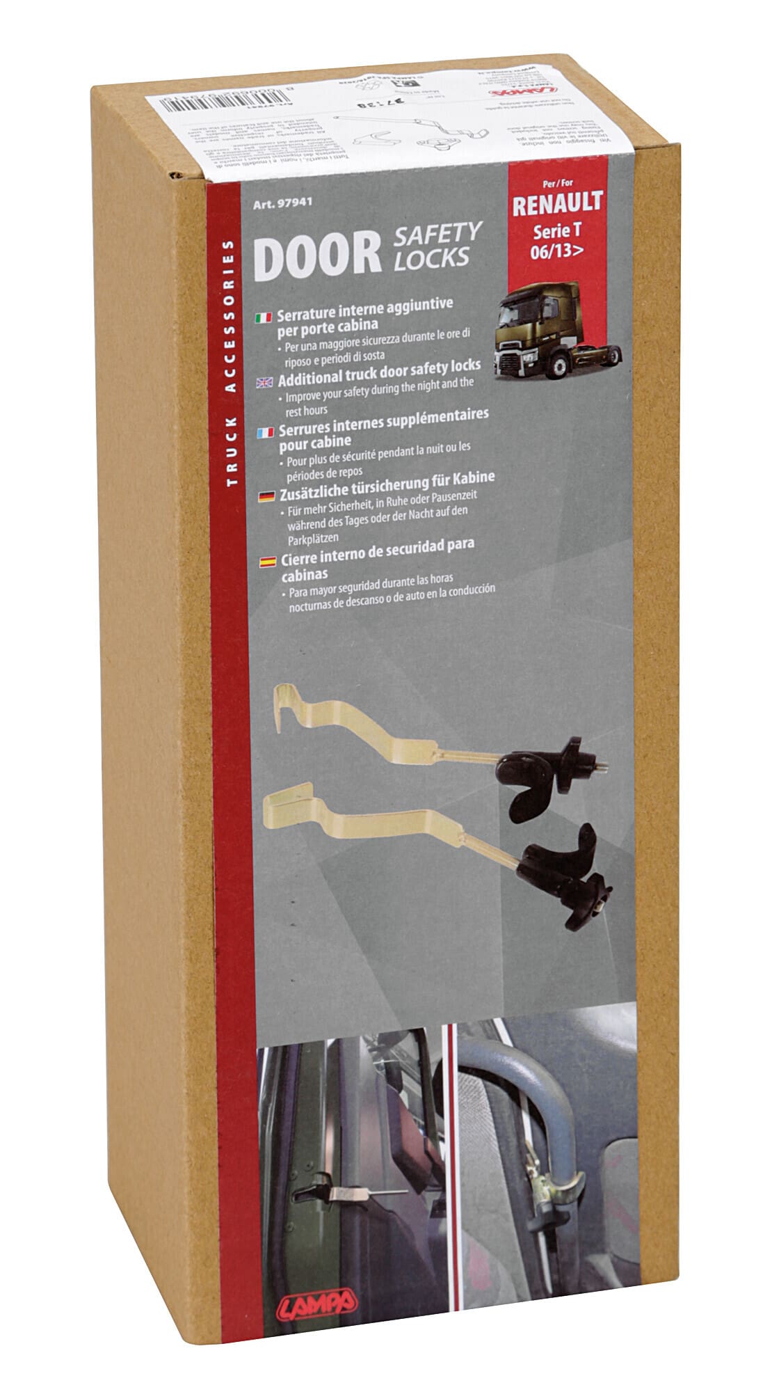 Serrature interne aggiuntive per cabina camion - compatibile per Renault T (06/13>) - Renault T High (06/13 - immagine 2