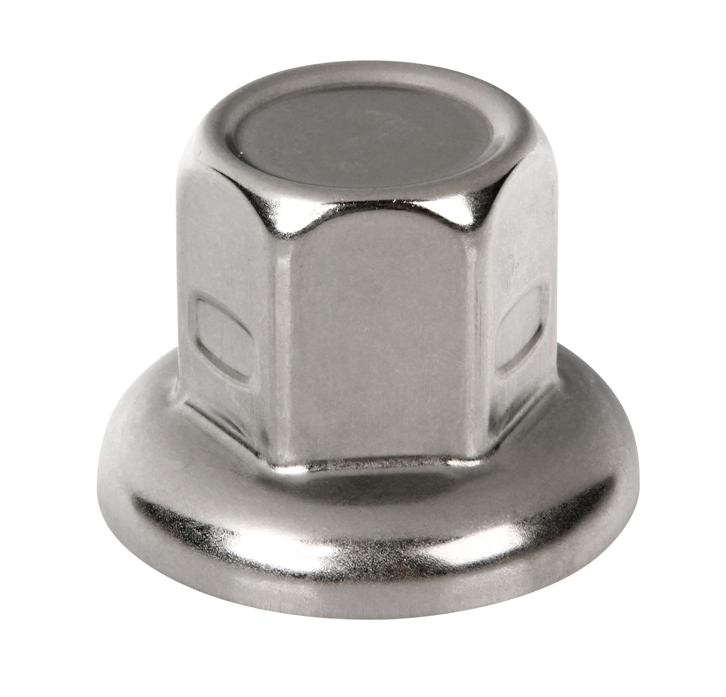 copribulloni a testa piatta in acciaio inox lucidato - Ø 33 mm - immagine 2