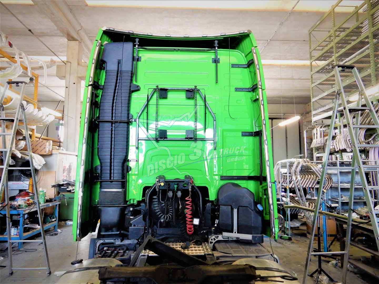 Tubi retro spoiler, Volvo FH4/FH5