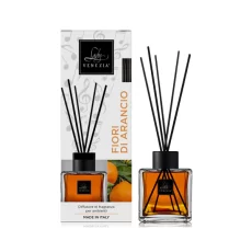 Lady Venezia Diffusore Ambiente “Cubo” Con Bastoncini 100ml Fiori Di Arancio