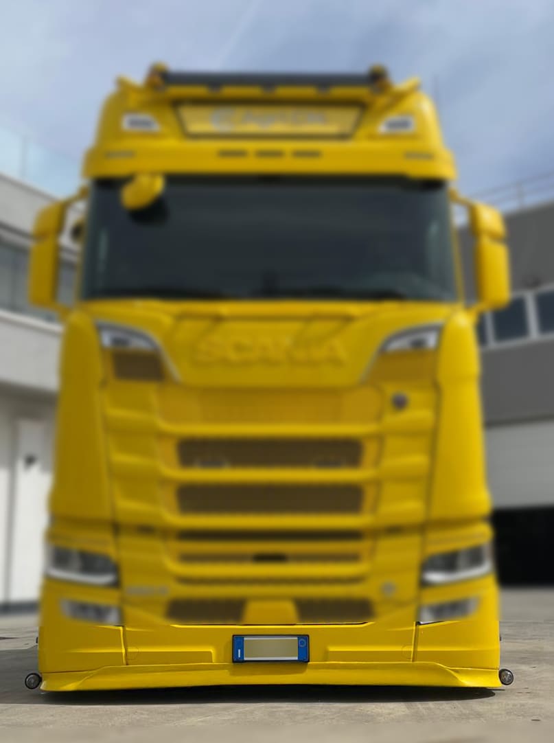 Spoiler inferiore paraurti resina, Scania N/G