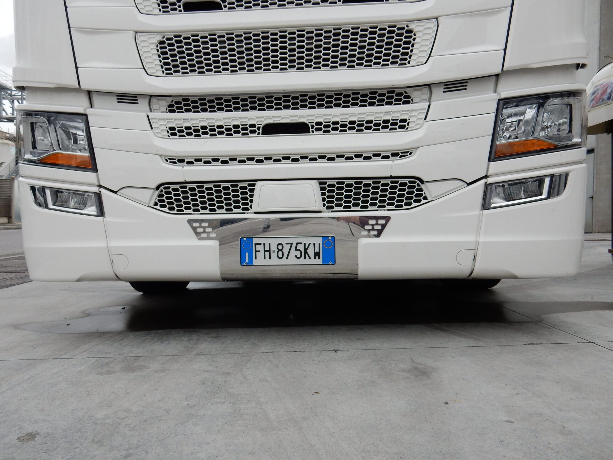 Lamiera porta targa, Scania N/G