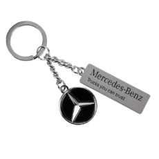 PORTACHIAVI MERCEDES NERO E ARGENTO