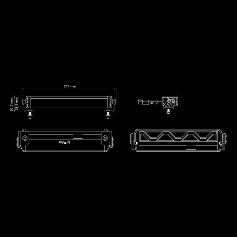 STRANDS FIREFLY LED BAR 10″ White/Amber Pos. | Optimized Beam - immagine 4
