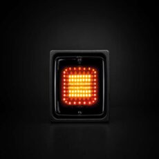 STRANDS DARK KNIGHT IZE LED 3 FUNC. TAILLIGHT SQUARE Tail/Indicator/Brake | 2.5M Cable