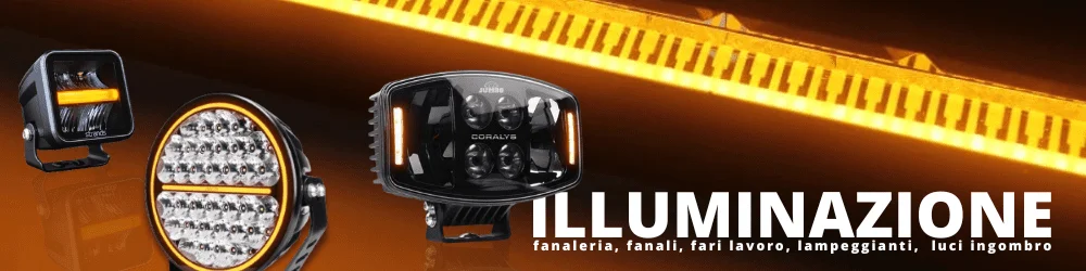 Illuminazione per camion: fanaleria, fari da lavoro, lampeggianti, luci ingombro