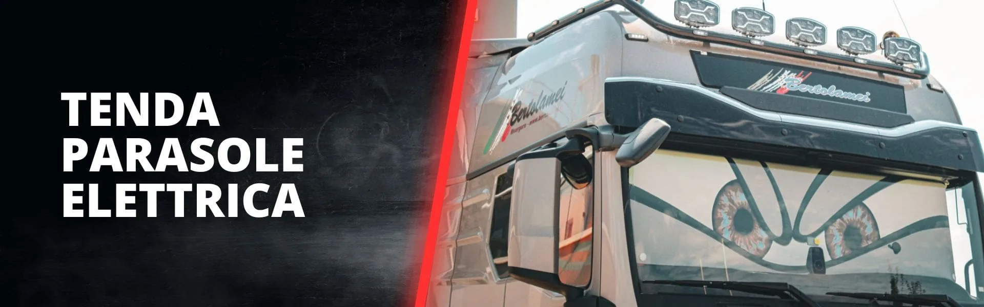 Tenda parasole elettrica per camion